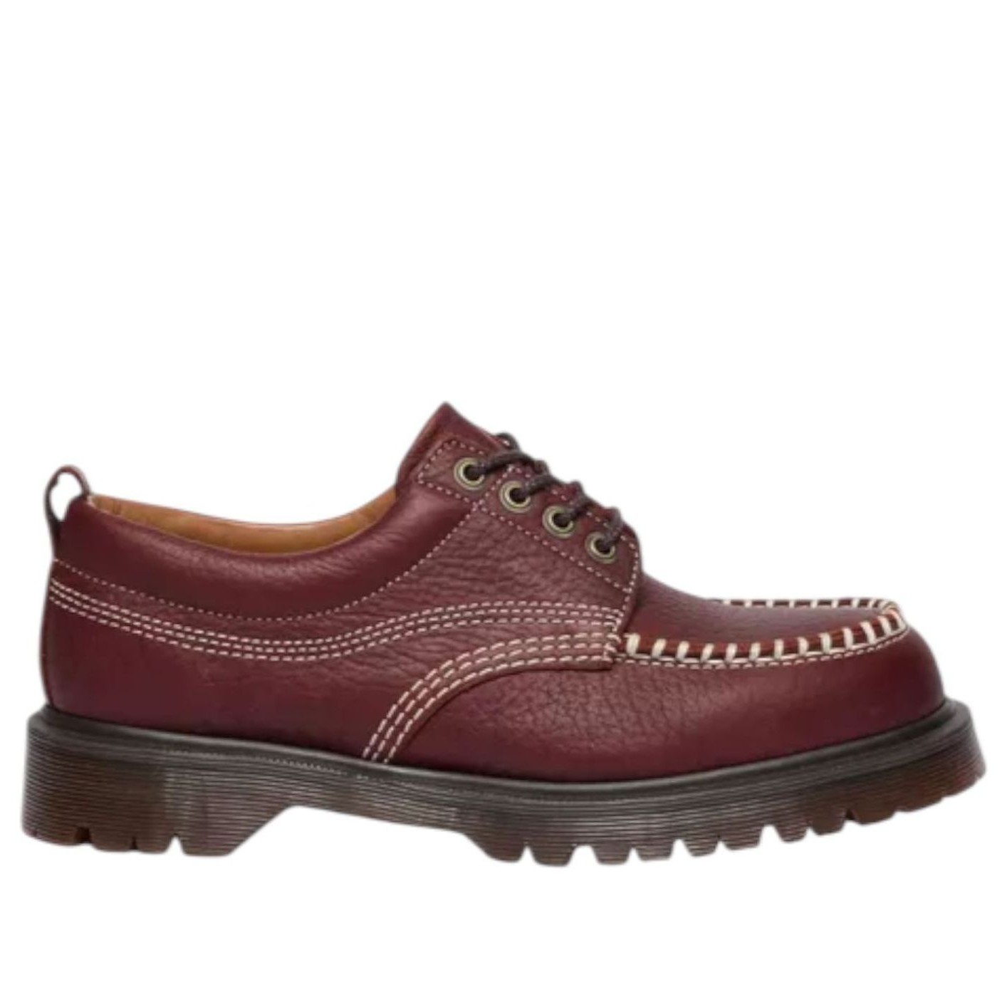 Dr. Martens Lowell Wild Grain Lace Up Moc Toe 'Russet Red' 42091600