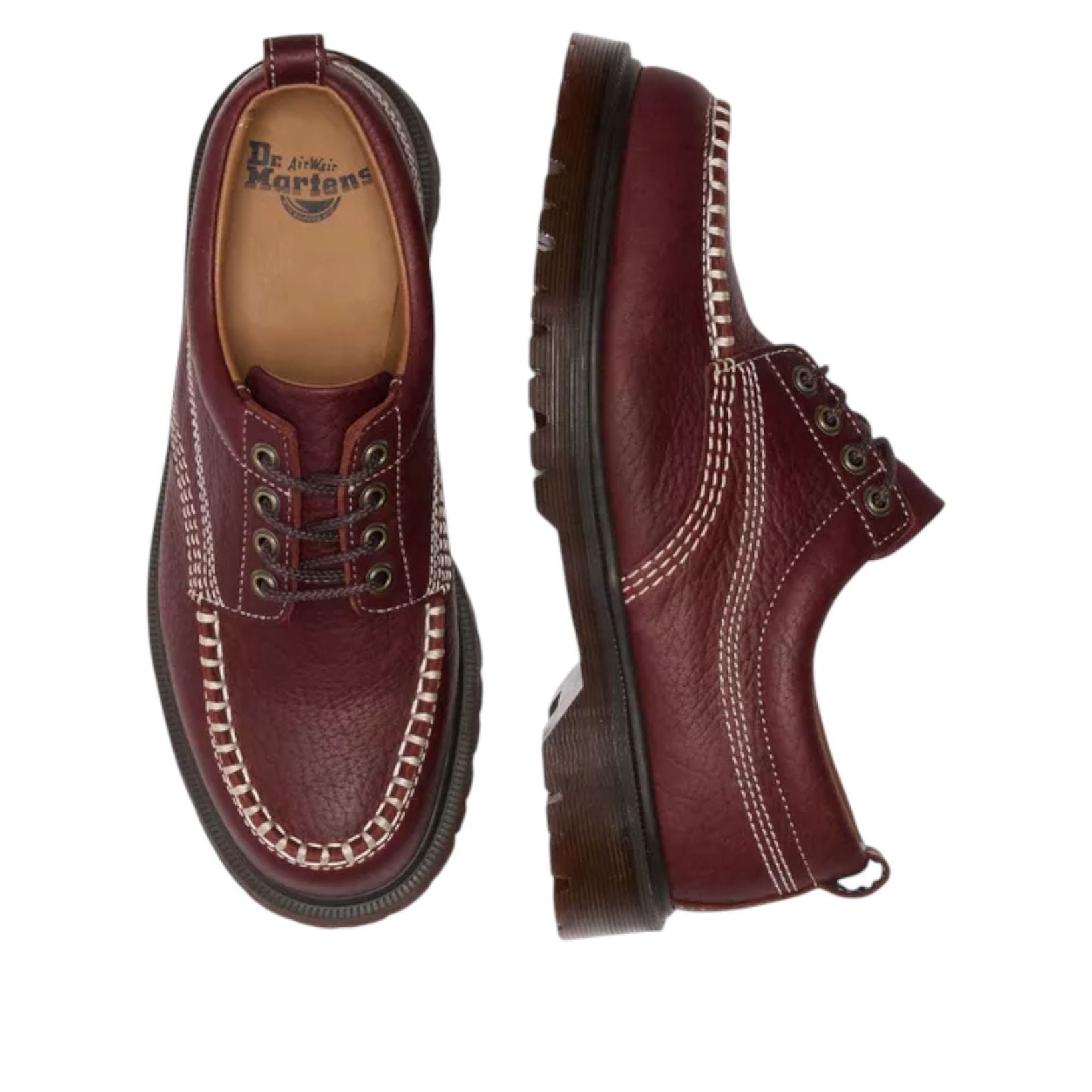 Details for Dr. Martens Lowell Wild Grain Moc-Toe-Schnürschuh „Russet Red“ 42091600