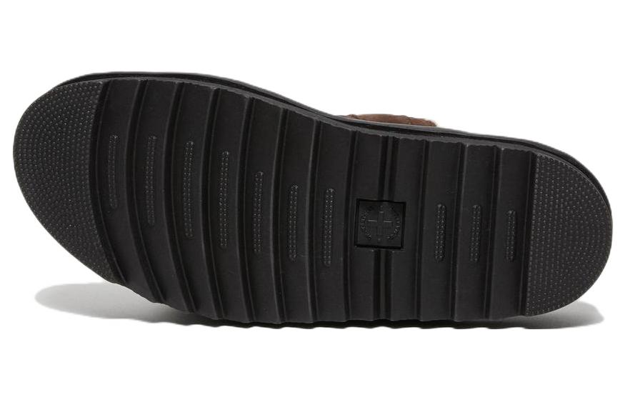 Dr. Martens Myles 'Deep Brown Suede Buckle Platform Sandals' 圖 5