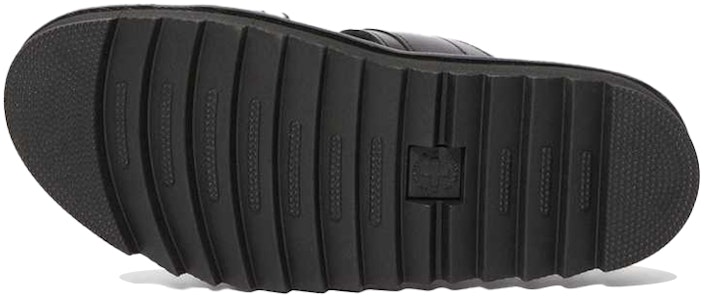 馬汀博士 麥爾斯 布蘭多 黑色皮革搭扣拖鞋 23523001 Shop 馬汀博士 麥爾斯 布蘭多 黑色皮革搭扣拖鞋 23523001