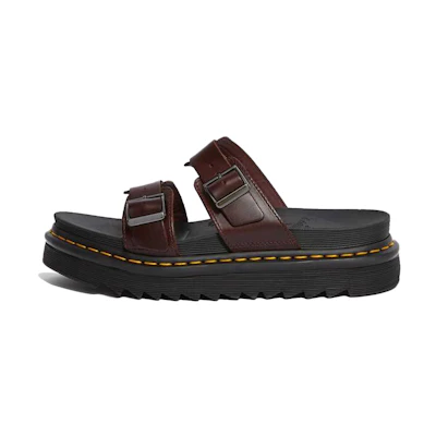 Dr. Martens Myles Brando Leather Sandals Brown