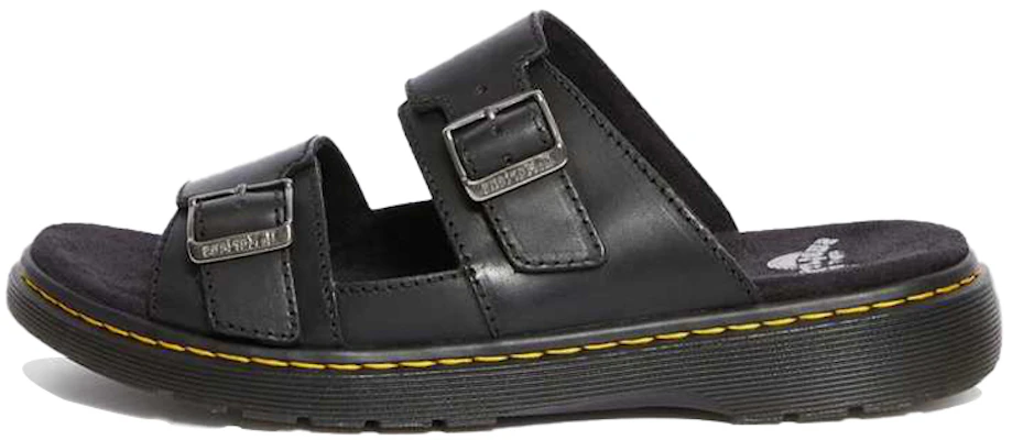 ドクターマーチン ニコライ レザー サンダル (黒) 24413001 Buy ドクターマーチン ニコライ レザー サンダル (黒) 24413001