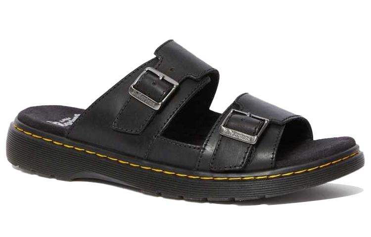 Dr. Martens Nikolai Leather Slide 'Black' 圖 2