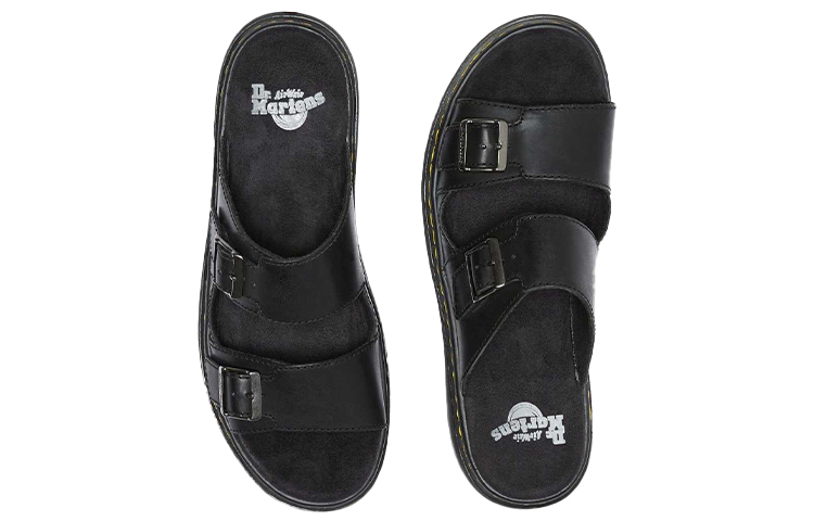Dr. Martens Nikolai Leather Slide 'Black' 圖 3