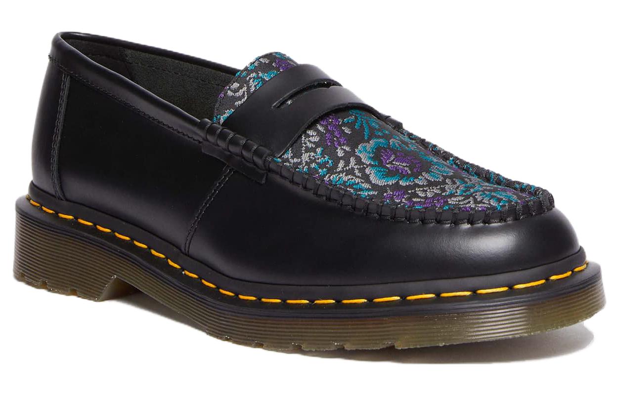 Dr. Martens Penton Floral Jacquard Loafers 'Black' 圖 2