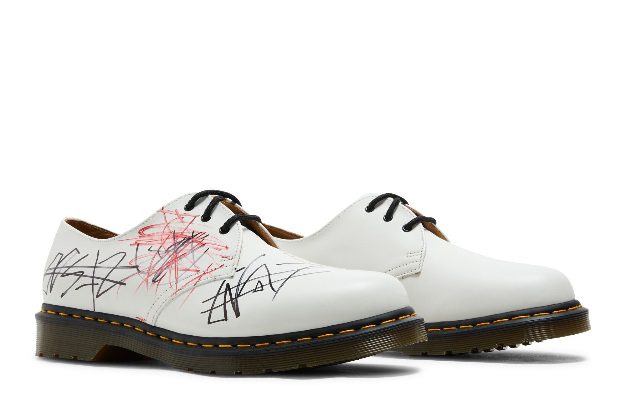 Cheap Dr. Martens Gebraucht 1461 Smooth, Aus dem Schrank von ASAP Nast ''Weiß'' 26226100-AN