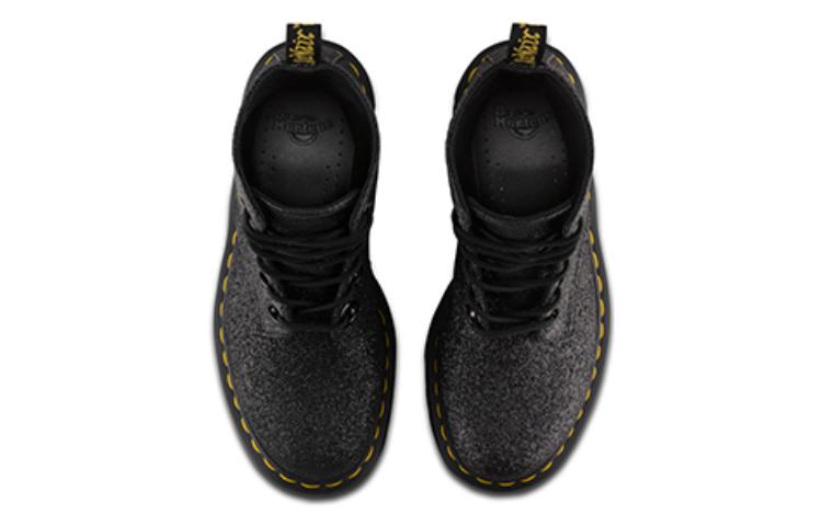 Dr. Martens PU 'Black Thick-Sole Lace-Up Round Toe Ankle Boot' 圖 3