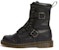 Dr. Martens Quynn Kasut But Kulit Lancar 'Hitam' dengan Tali dan Gesper 25601001