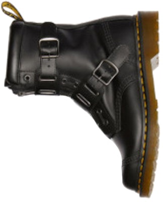 Dr. Martens Quynn Smooth Leather Buckle Lace Up Boots 'Black' 25601001 Shop Dr. Martens Quynn Smooth Leather Buckle Lace Up Boots 'Black' 25601001