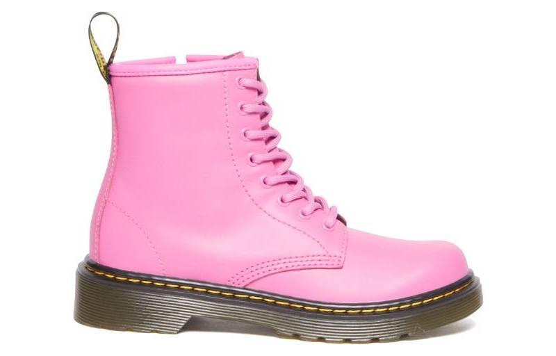 Dr. Martens Round Toe Chunky Heel Ankle Boot 'Pink' 圖 2