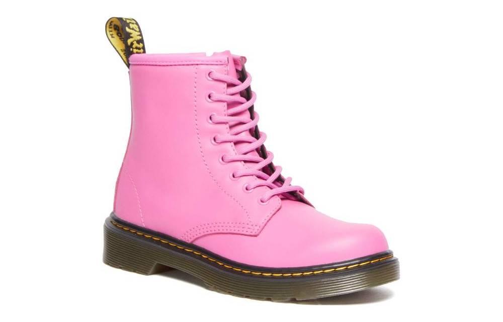 Dr. Martens Round Toe Chunky Heel Ankle Boot 'Pink' 圖 4
