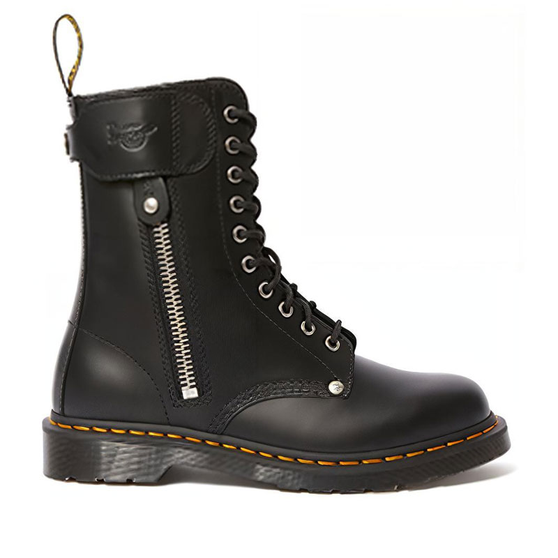 Dr. Martens Schott NYC 1490 'Black Side Zip' 圖 2