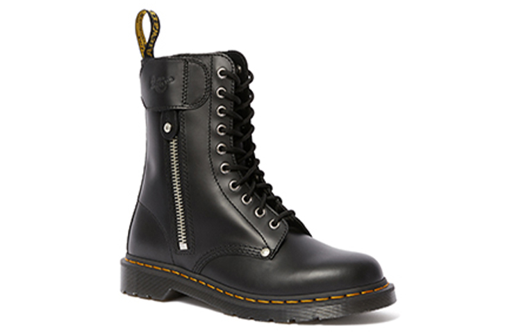 Dr. Martens Schott NYC 1490 'Black Side Zip' 圖 3