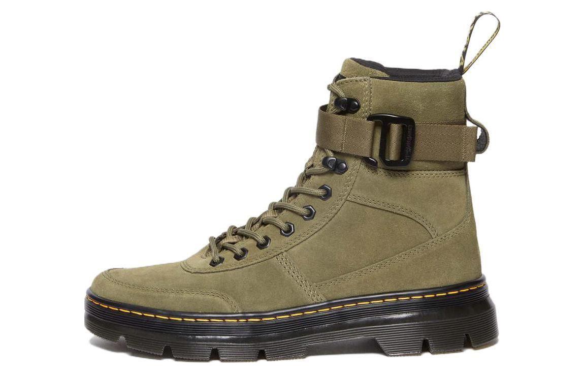 Dr. Martens Short Boot 'Olive Green Velvet'