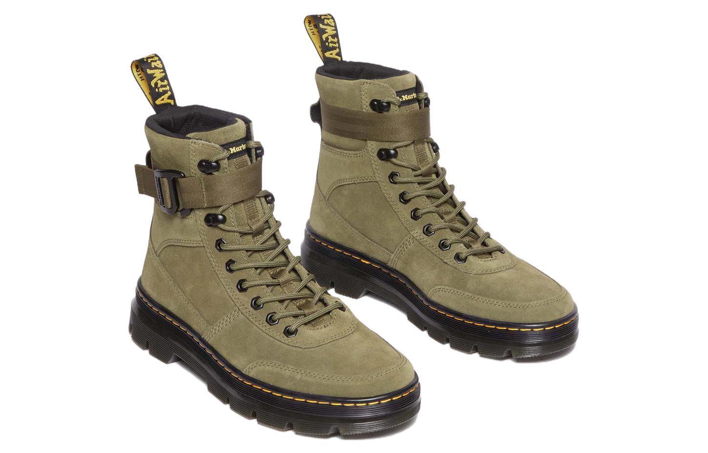 Dr. Martens Short Boot 'Olive Green Velvet' 圖 4