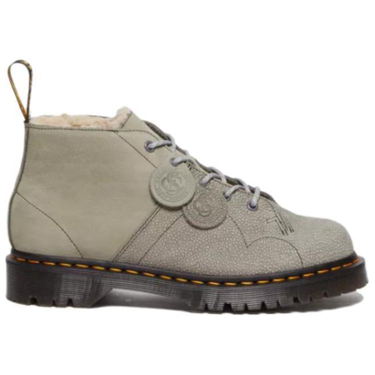 Dr. Martens Smooth Leather Lace-Up Flat CMFT Ankle Boots 'Unisex Grey' 圖 2