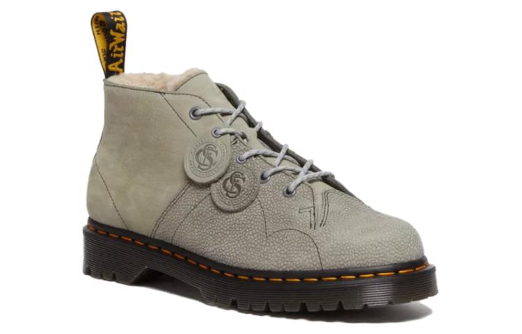 Dr. Martens Smooth Leather Lace-Up Flat CMFT Ankle Boots 'Unisex Grey' 圖 3