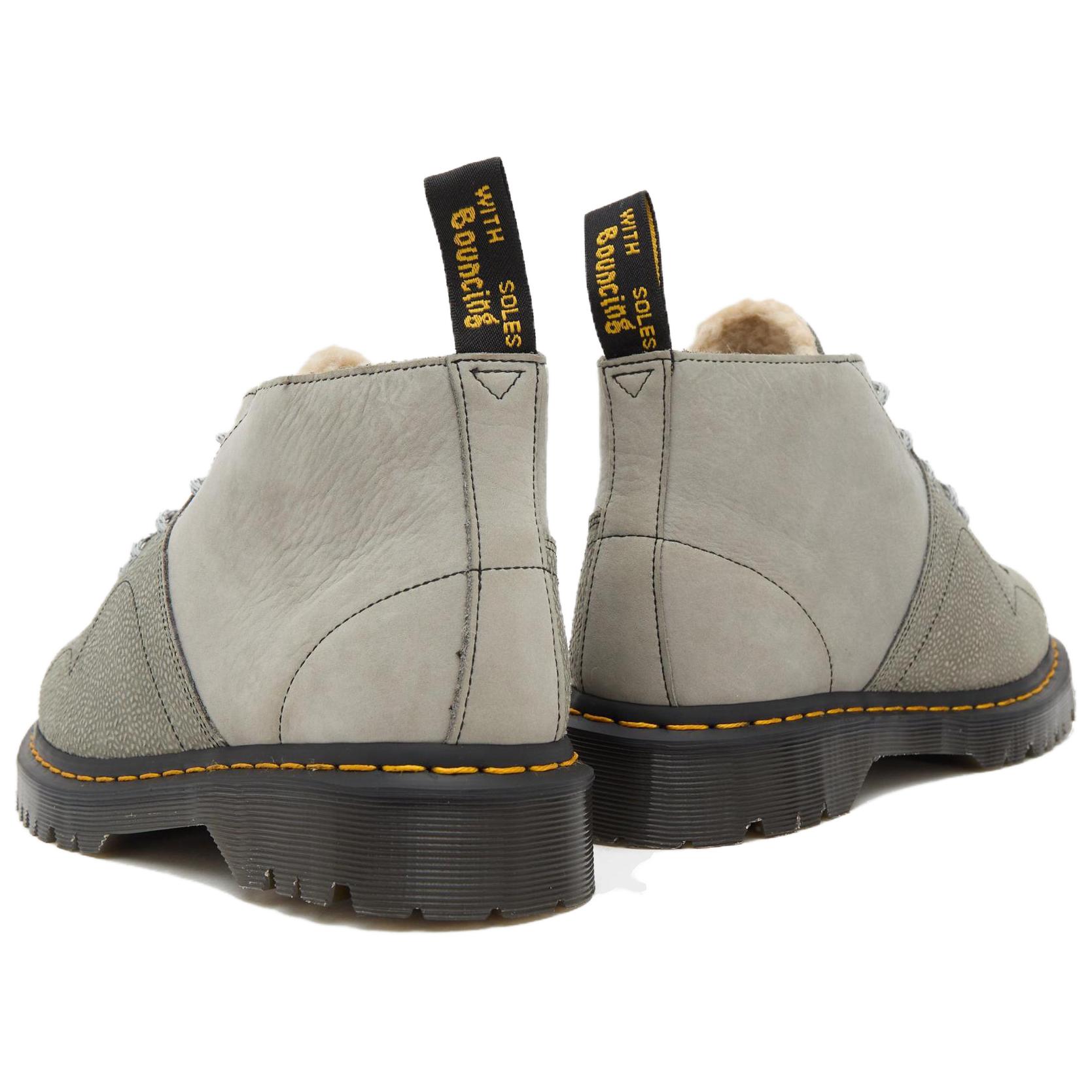 Dr. Martens Smooth Leather Lace-Up Flat CMFT Ankle Boots 'Unisex Grey' 圖 5