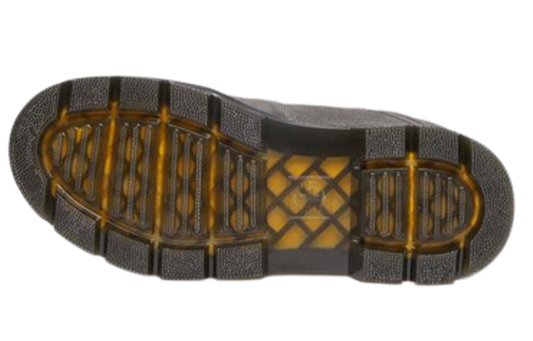 Dr. Martens Smooth Round Toe Lace-Up Flat Short Boots 'Grey' 圖 5