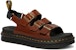 Dr. Martens Soloman Sandal Kulit Vintage Sukan 'Coklat' 25831220