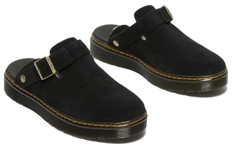 Lookbook Dr. Martens Suede Fashion Unisex 'Black Muller' 27921001