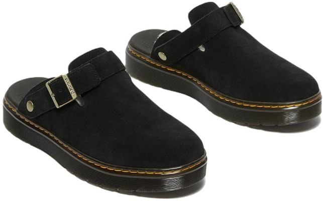 Dr. Martens Suede Fashion Unisex 'Black Muller' 27921001 Lookbook Dr. Martens Suede Fashion Unisex 'Black Muller' 27921001