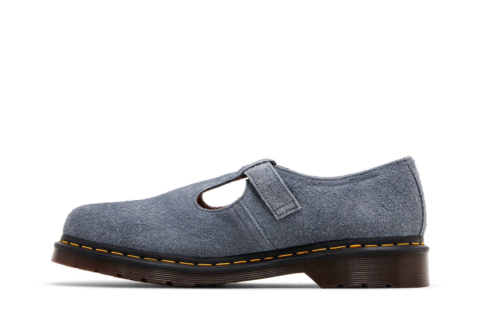 Lookbook Dr. Martens T字带麂皮玛丽珍鞋「水洗牛仔蓝」 31518764