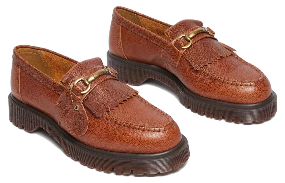 Shop 马汀Adrian Snaffle威斯敏斯特酒色皮革乐福鞋 30610248