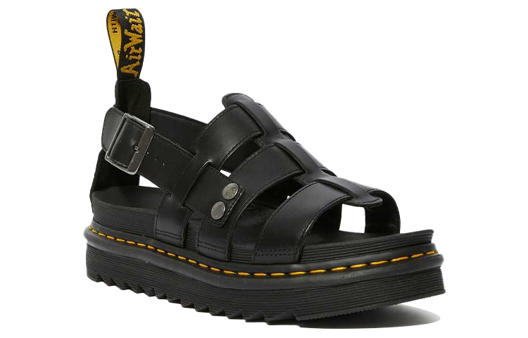 Order Dr. Martens 馬汀博士 Terry 皮革涼鞋 情侶款 黑