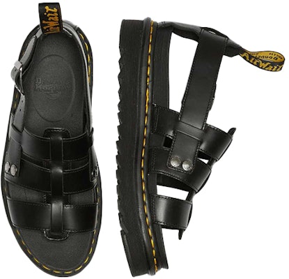 Dr. Martens Terry Leather Black Sandals 23521001 Lookbook Dr. Martens Terry Leather Black Sandals 23521001
