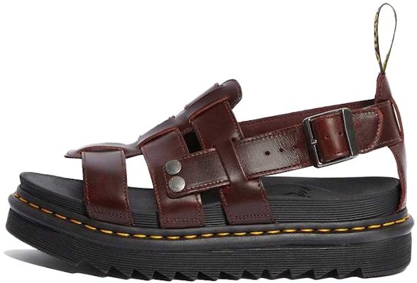 ドクターマーチン レザーテリーサンダル (ブラウン) 23521211 Buy ドクターマーチン レザーテリーサンダル (ブラウン) 23521211