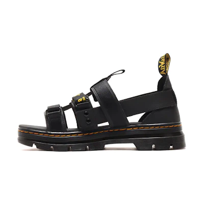 Dr. Martens Tract Pearson Wear-Resistant Cozy Webbing Sports Unisex Black Sandals