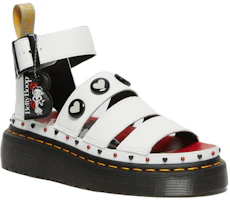 Shop 馬汀博士 Dr. Martens Vegan Clarissa II Quad Betty Boop 皮革涼鞋 男女同款 白色