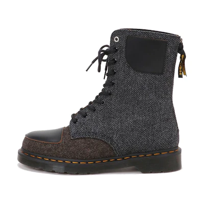 Dr. Martens Y's Dr. Martens 10-Hole Lace-Up Mid-Top Leather Boots 'Dark Brown'