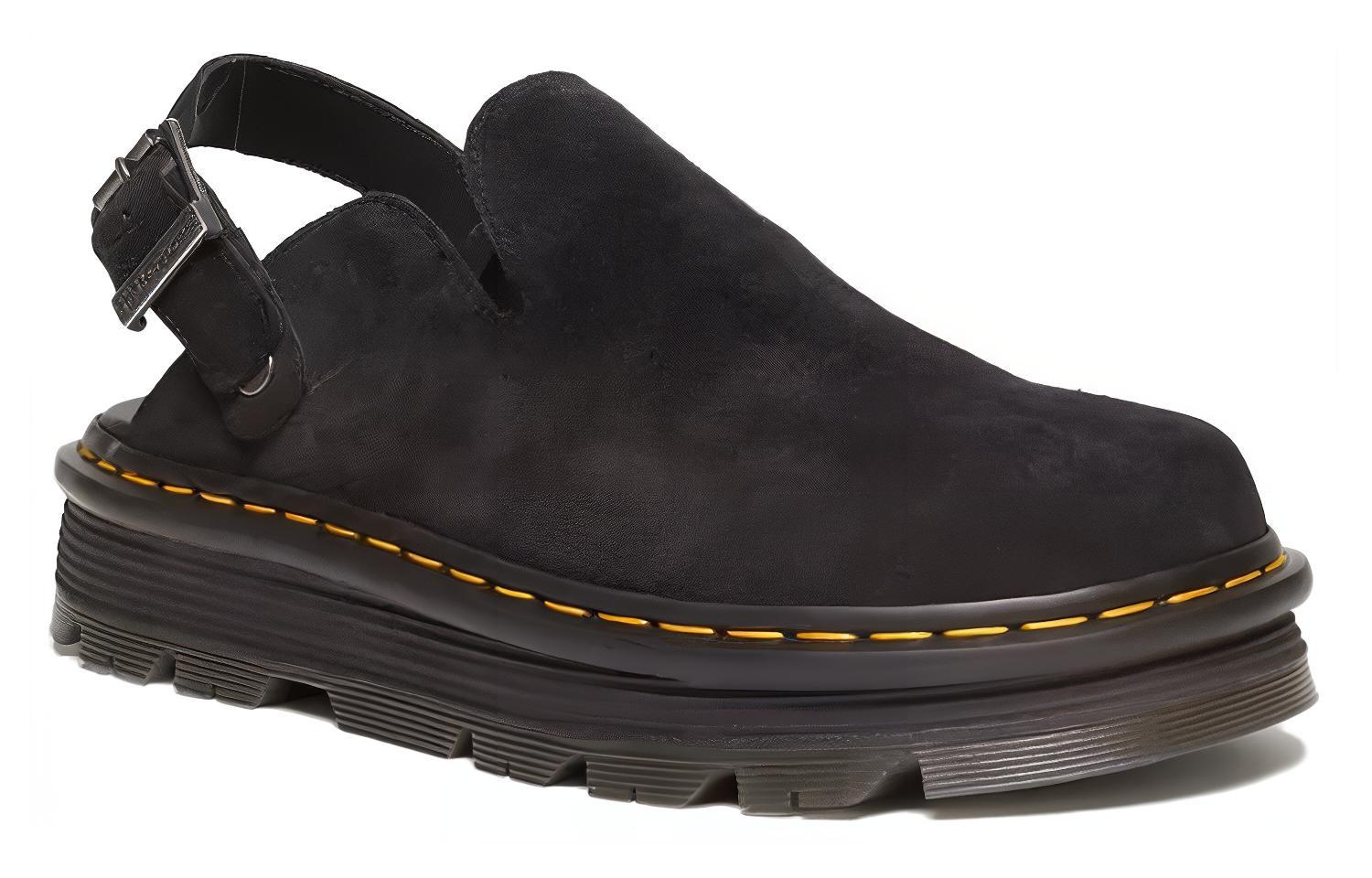 Order Dr. Martens Zebzag 麂皮後帶厚底穆勒鞋「黑色」 31657001