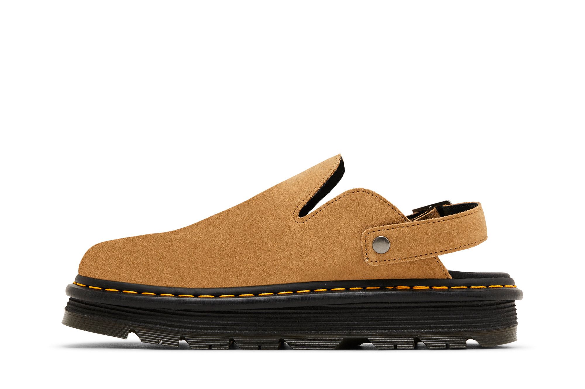 Lookbook Dr. Martens Zebzag Suede Slingback Platform Mule 'Savannah Tan' 31737439