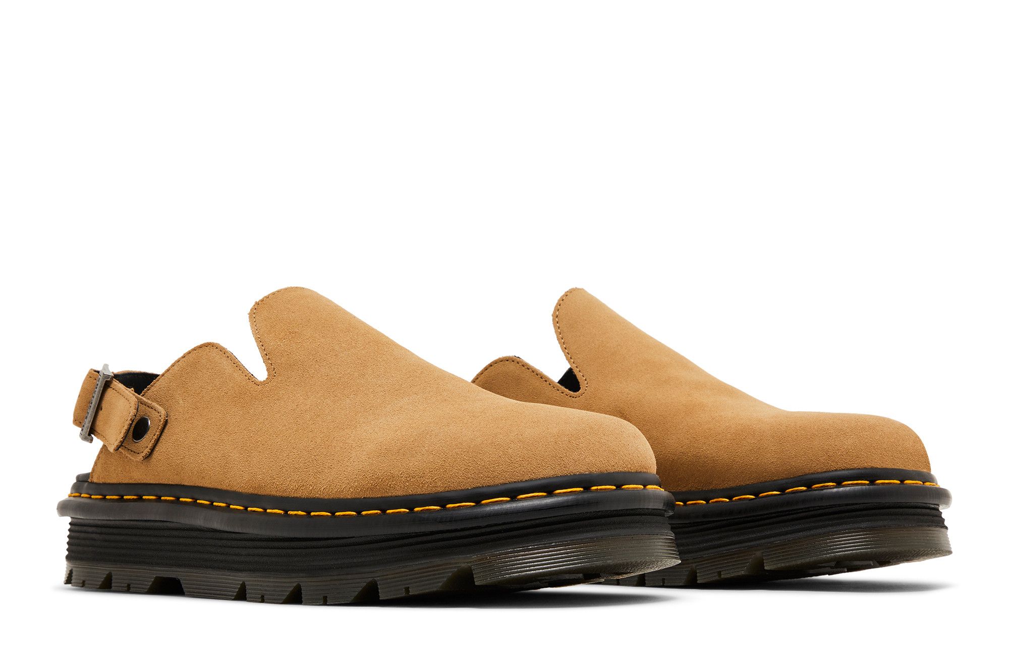 Cheap Dr. Martens Zebzag Suede Slingback Platform Mule 'Savannah Tan' 31737439
