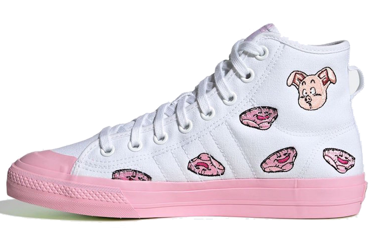 Buy 七龍珠Z x adidas originals Nizza Hi 烏龍 粉白