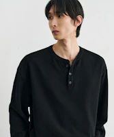 Order Draw Fit 棉质华夫格亨利领T恤(黑色) DFTS4306BK