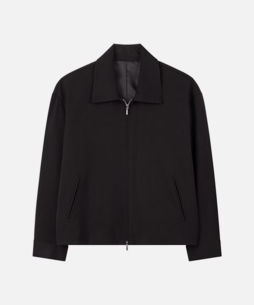 Shop Draw Fit Dove Wool Blouson Jacket [Black] DFJK5392BK
