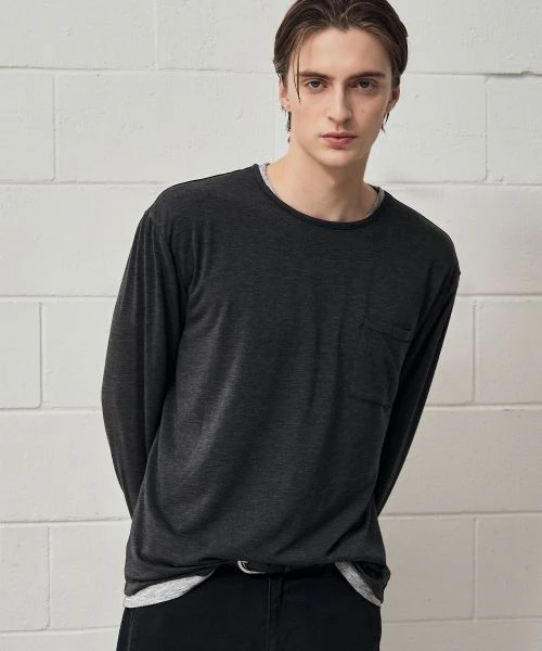draw-fit-layered-long-sleeve-t-shirt-charcoal-dfts-6302-cc