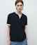Lookbook DRAW FIT 分层可卷袖亨利领海军蓝T恤 DFTS6220NV