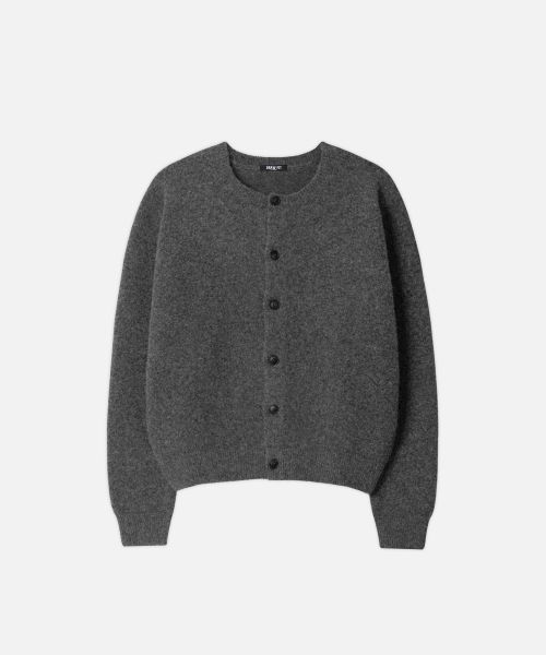 Sizing Draw Fit Urban Wool Crop Knit Cardigan [RED] DFKN5102RE