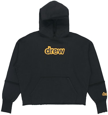 Drew House Hoodie Hitam Logo Alphabet Deconstructed Unisex Pullover. DR-SS21-63 Order Drew House Hoodie Hitam Logo Alphabet Deconstructed Unisex Pullover. DR-SS21-63