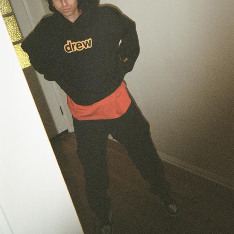 Purchase Drew House Hoodie Hitam Logo Alphabet Deconstructed Unisex Pullover. DR-SS21-63