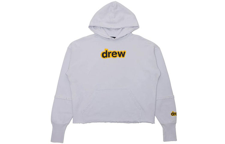 Drew House Alphabet Logo Pullover Hoodie Unisex Couple Style Light Blue. DR-SS21-138