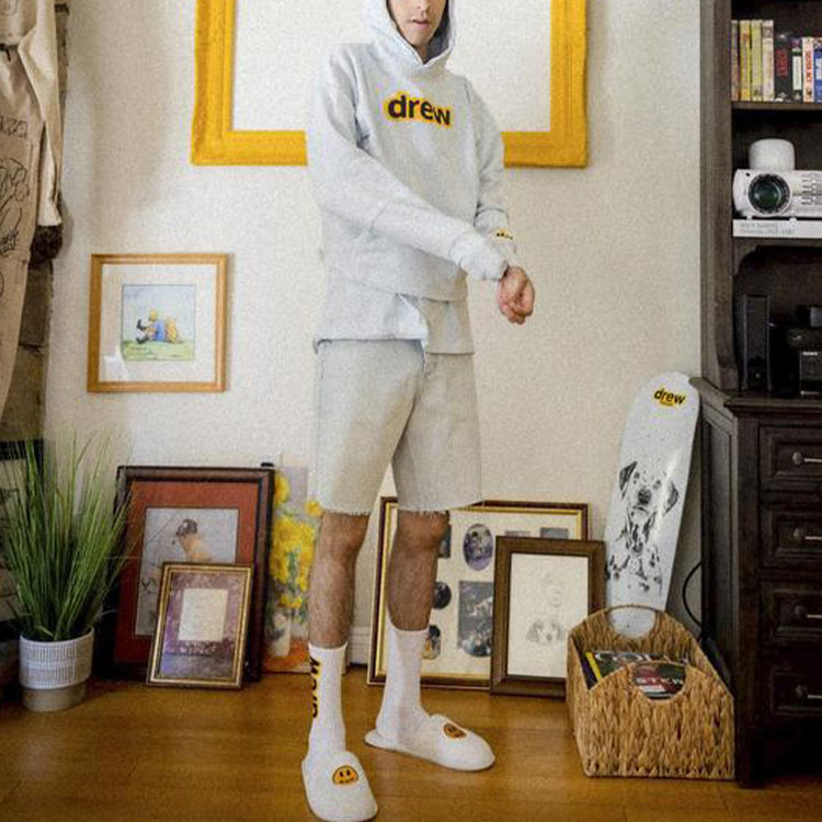 Shop Drew House 字母標誌連帽上衣 情侶款 淡藍色 Unisex。 DR-SS21-138