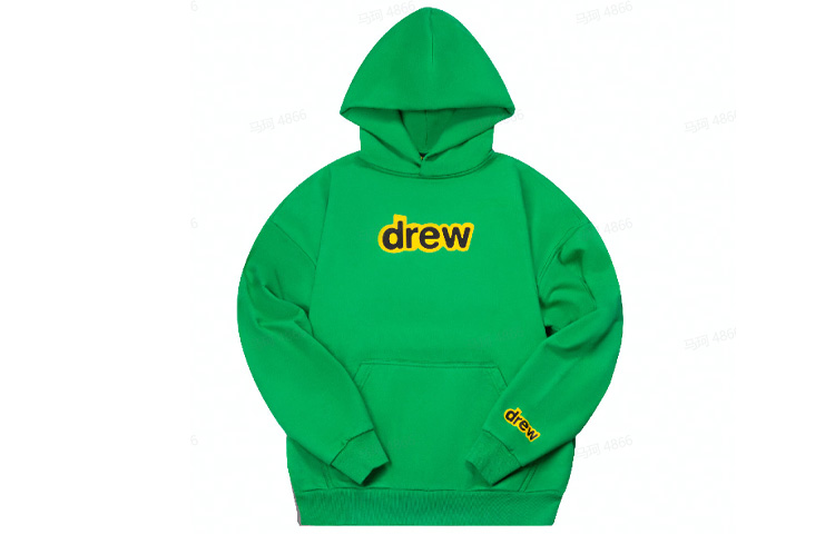 Buy Drew House Alphabet Logo SS22 Unisex Green Printed Pullover Hoodie. DR-SS22-804