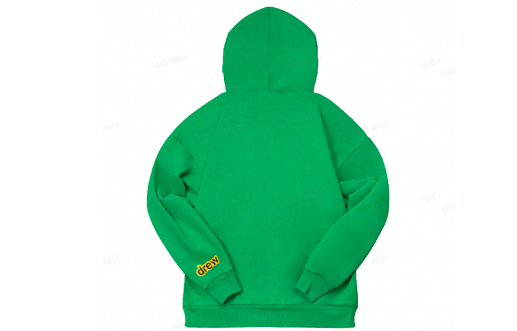 Lookbook Drew House Alphabet Logo SS22 Unisex Green Printed Pullover Hoodie. DR-SS22-804