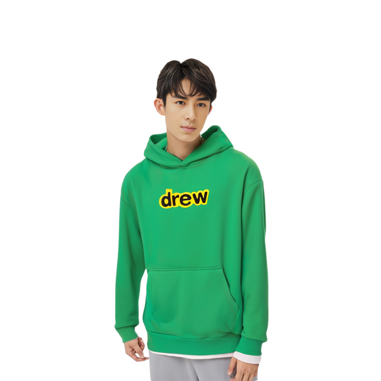 Shop Drew House Alphabet Logo SS22 Unisex Green Printed Pullover Hoodie. DR-SS22-804